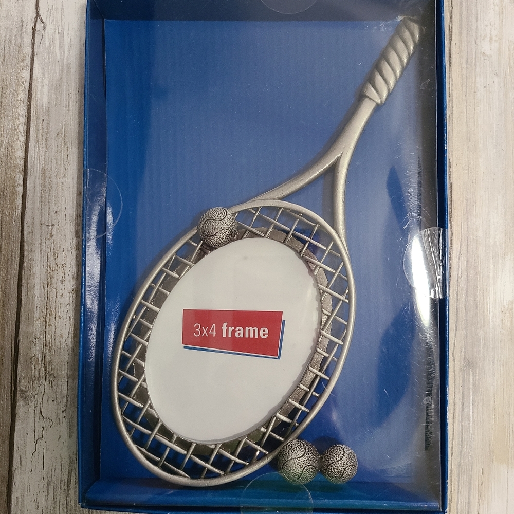 Tennis Racquet 3x4" Photo Frame